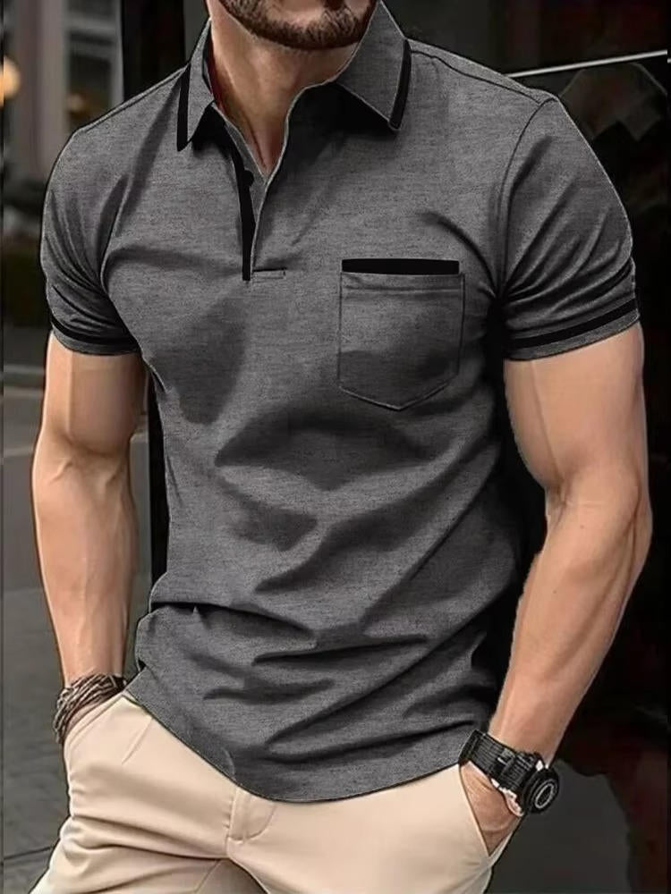 Casual Men's Polo Shirt With Pocket