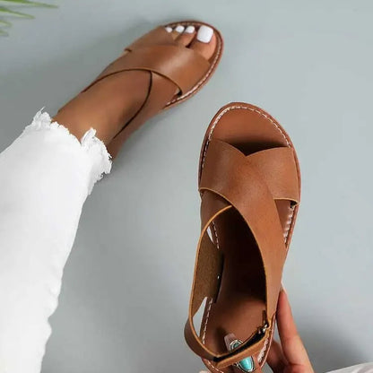 Comfortable Ladies Leather Flip Flops