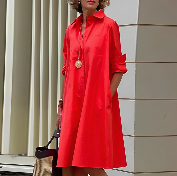 Timeless Chic Shirt Dress - Olytrend