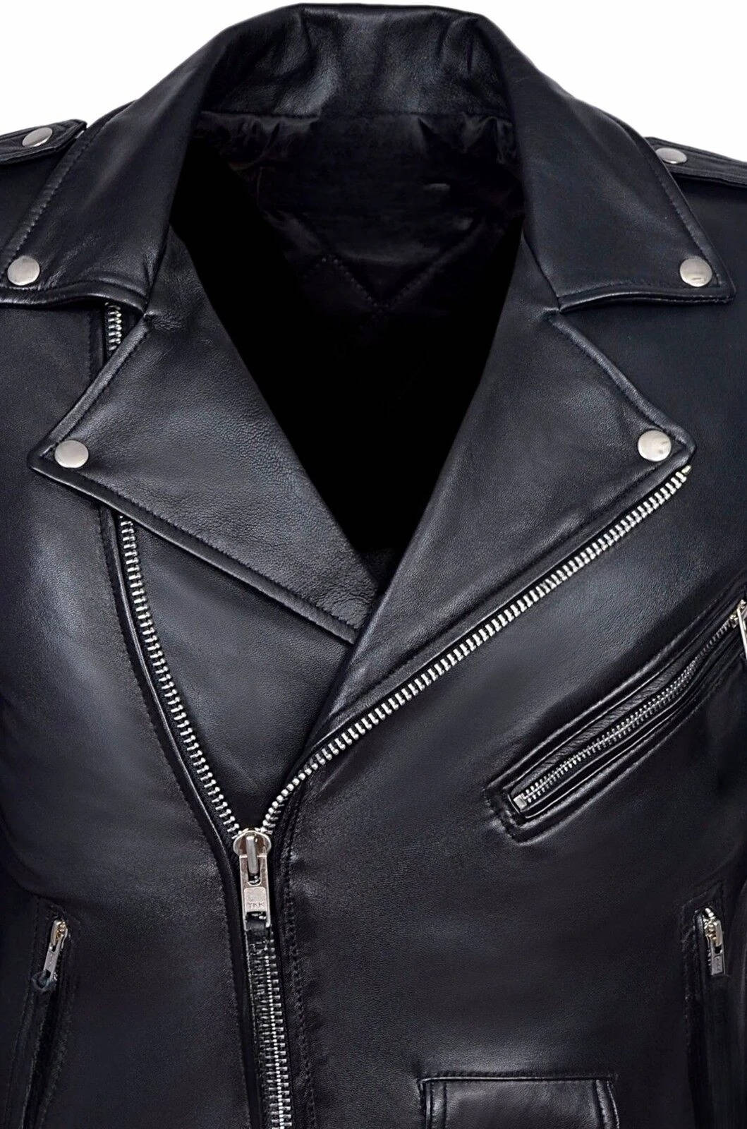 Rugged Brown Biker Leather Jacket