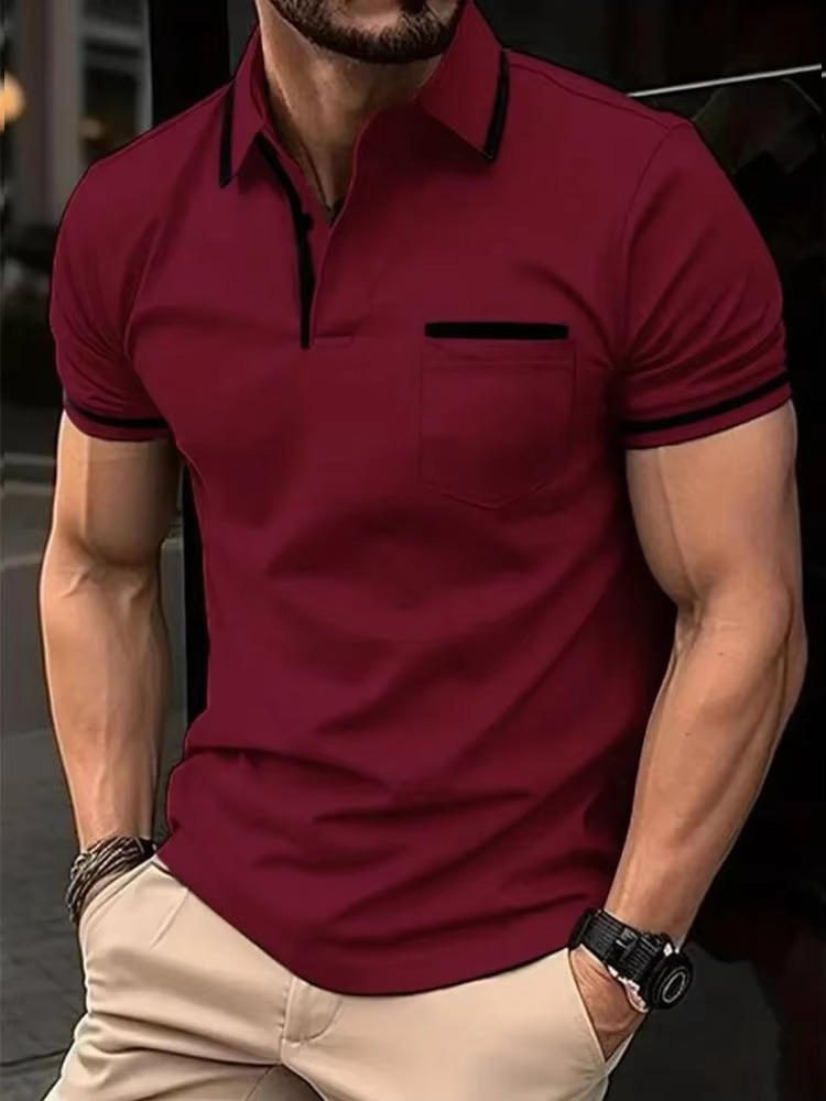 Casual Men's Polo Shirt With Pocket