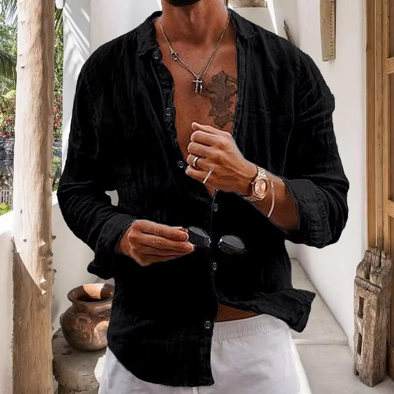 Casual Summer Mens Cotton Shirts