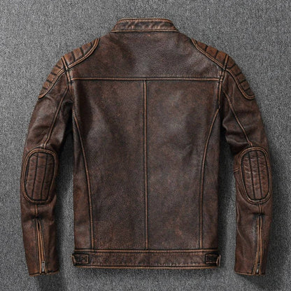 Men's Classic Biker Leather Jacket