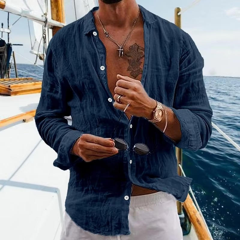 Casual Summer Mens Cotton Shirts