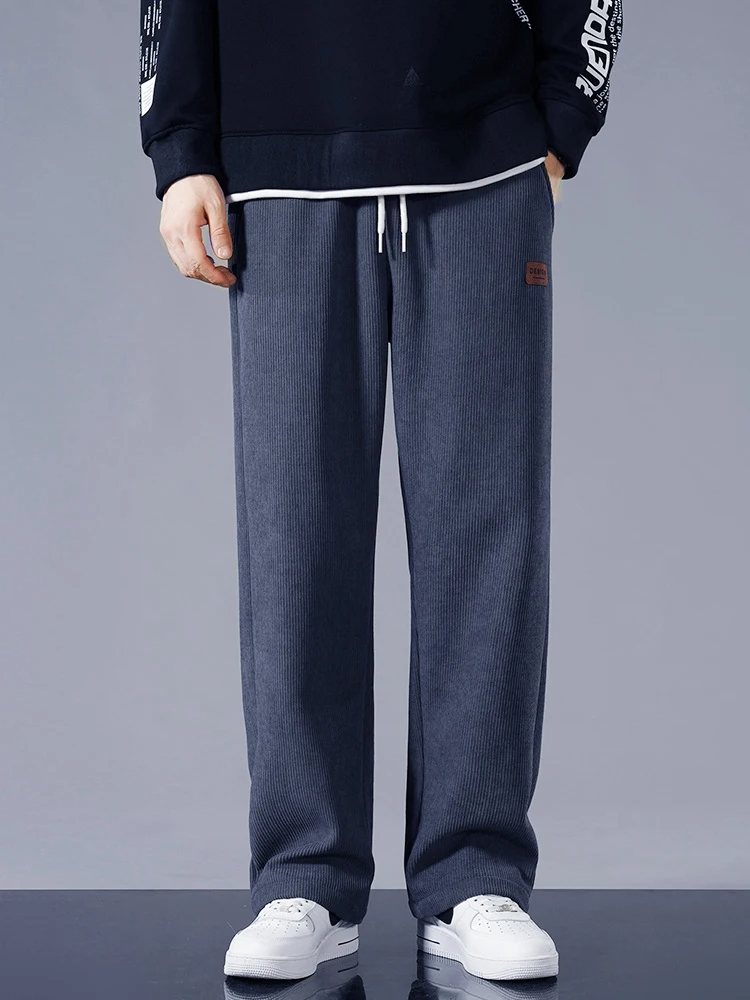 Men's Fleece Lined Corduroy Jogger Pants Loose Fit - Nocini
