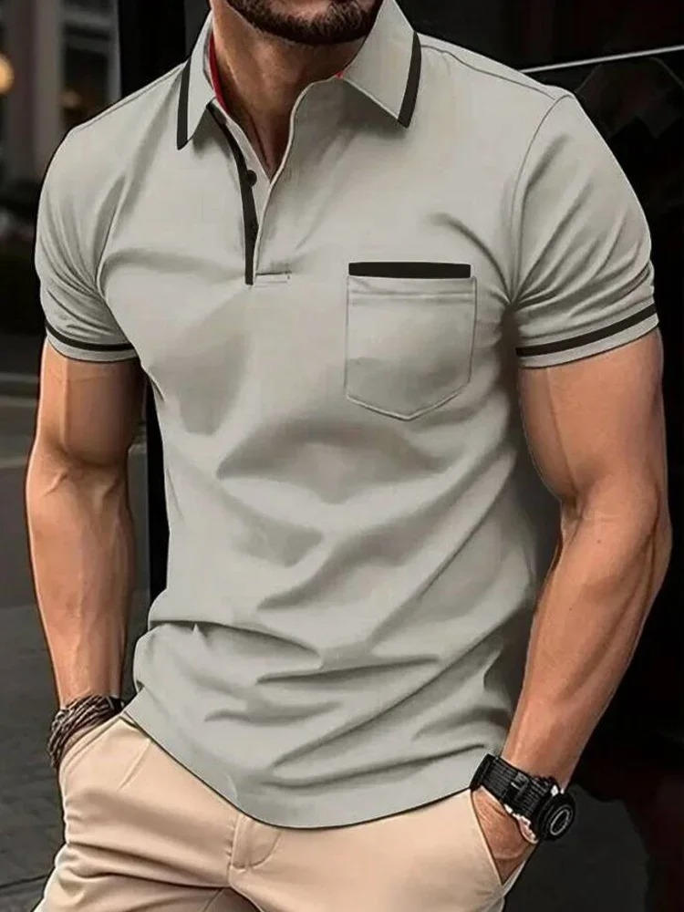 Casual Men's Polo Shirt With Pocket
