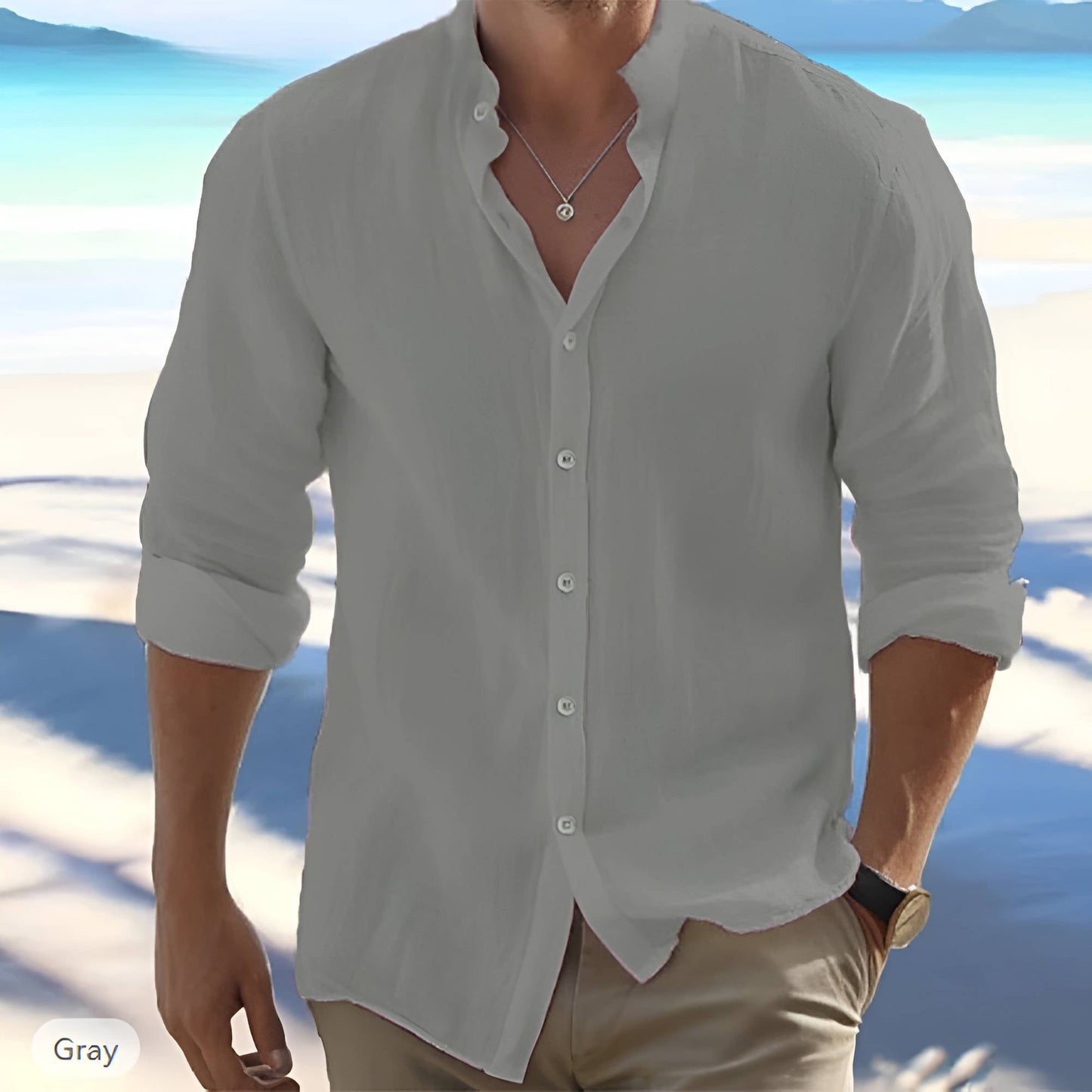 Breathable Casual Long Sleeve Cotton Shirt