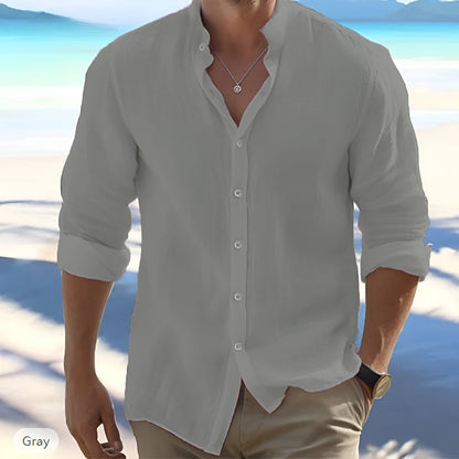 Breathable Casual Long Sleeve Cotton Shirt