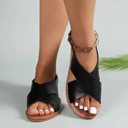 Comfortable Ladies Leather Flip Flops