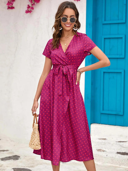 Ladies' Pretty Floral Sleeveless Midi Dress