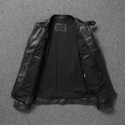 Men's Classic Biker Leather Jacket