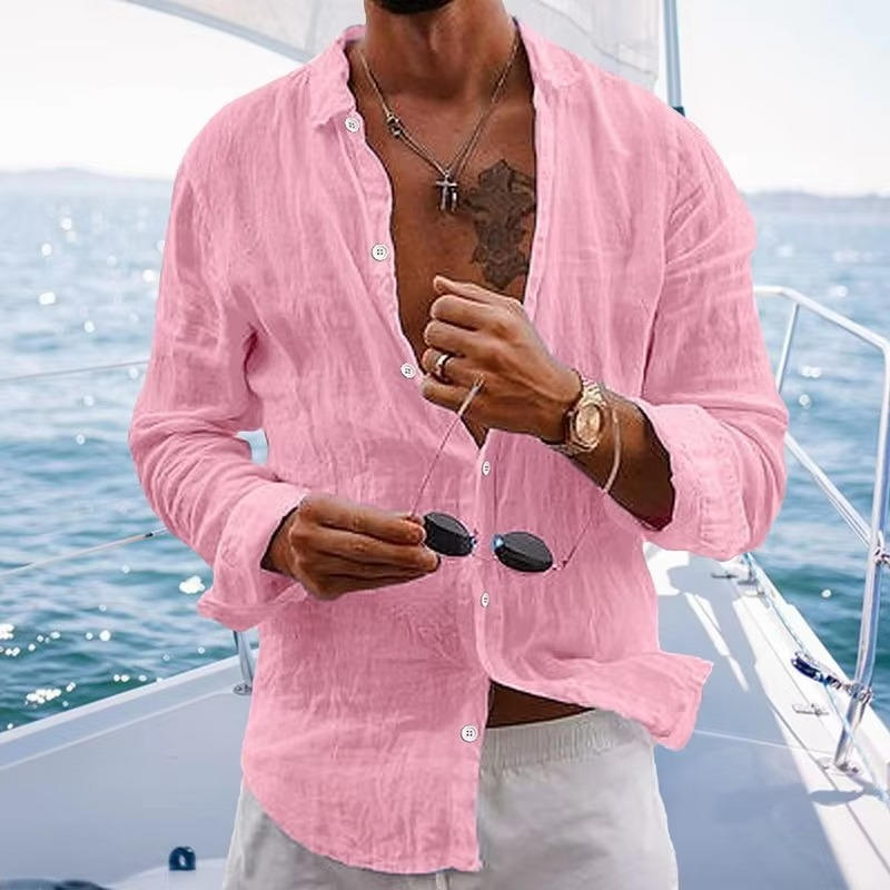 Casual Summer Mens Cotton Shirts