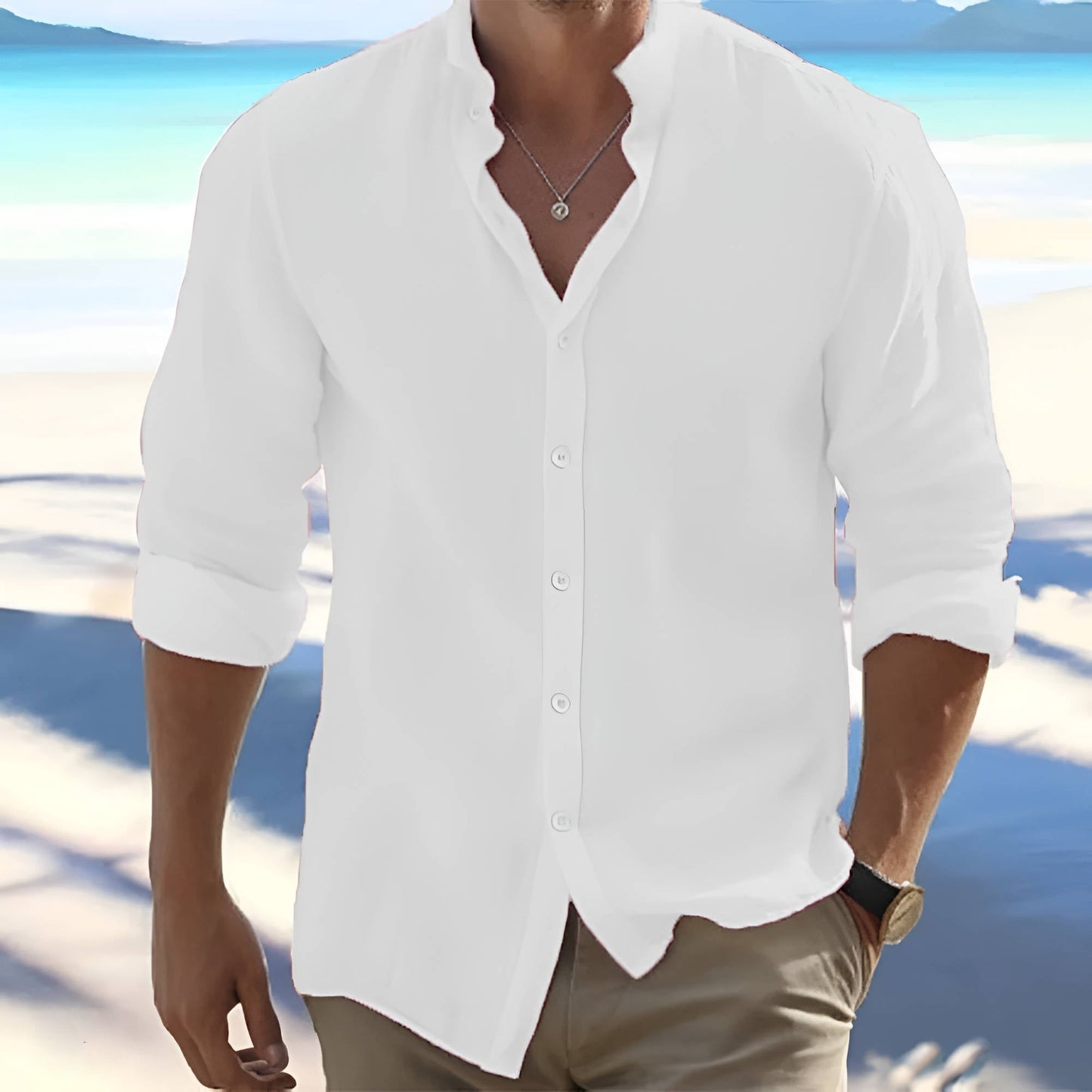 Relaxed Fit Cotton Casual Shirt - Pexav