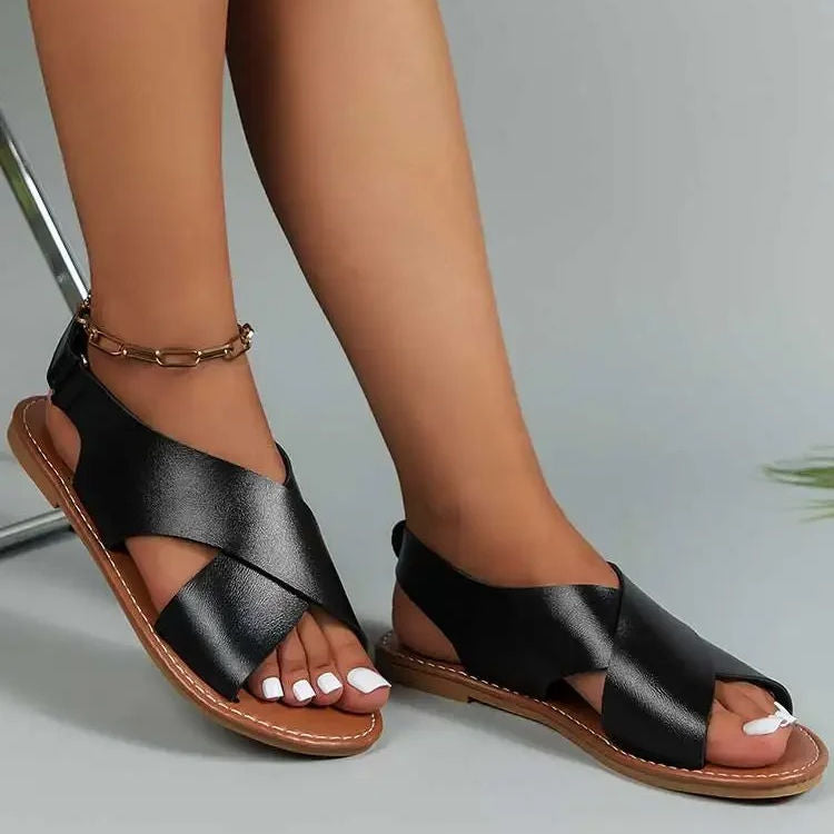 Comfortable Ladies Leather Flip Flops