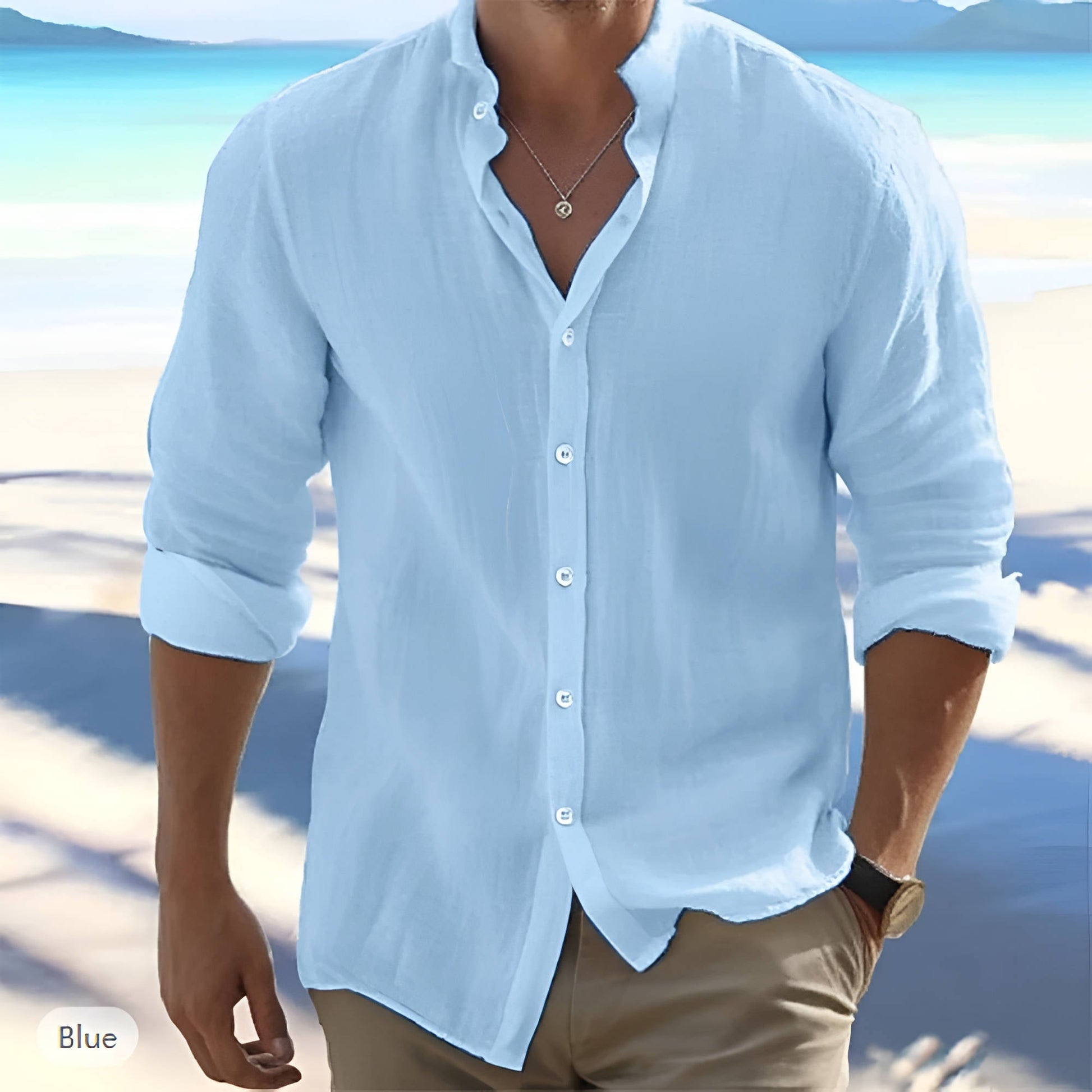 Breathable Casual Long Sleeve Cotton Shirt - Pexav