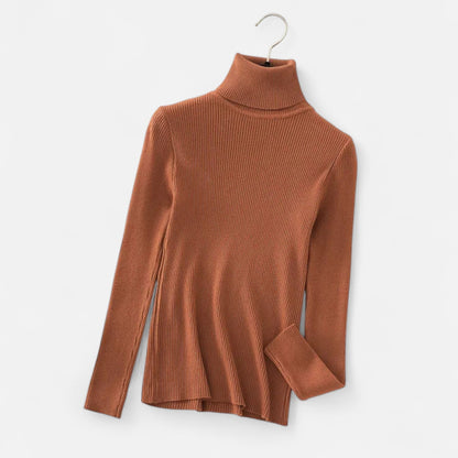 Feminine Crew Neck Knit Sweater - Nocini