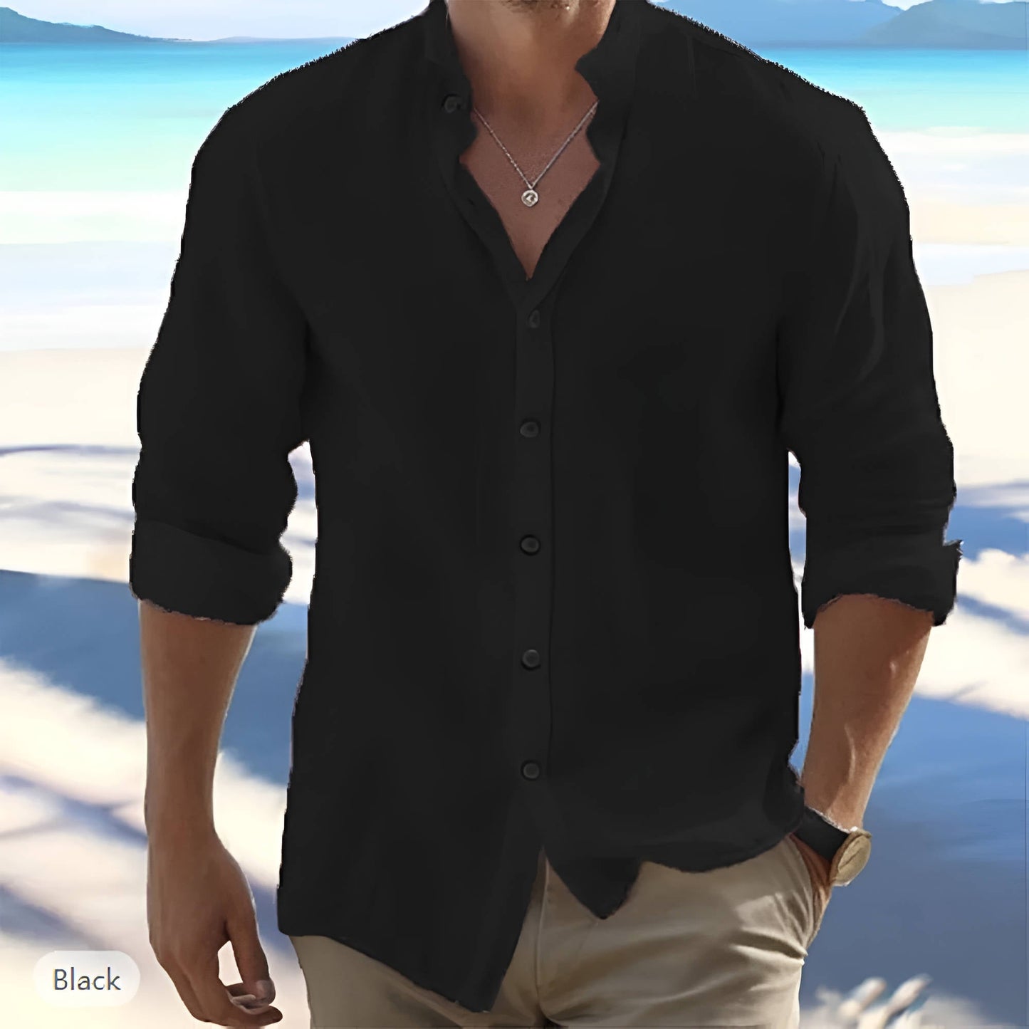 Breathable Casual Long Sleeve Cotton Shirt