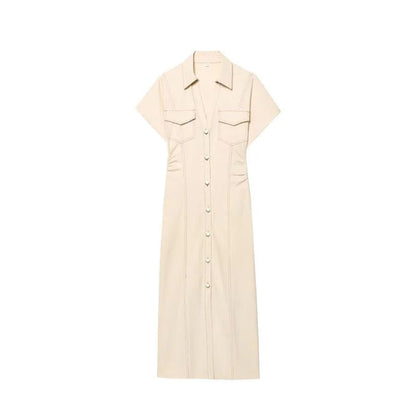 Slim Fit Blue Jeans Dress for Women