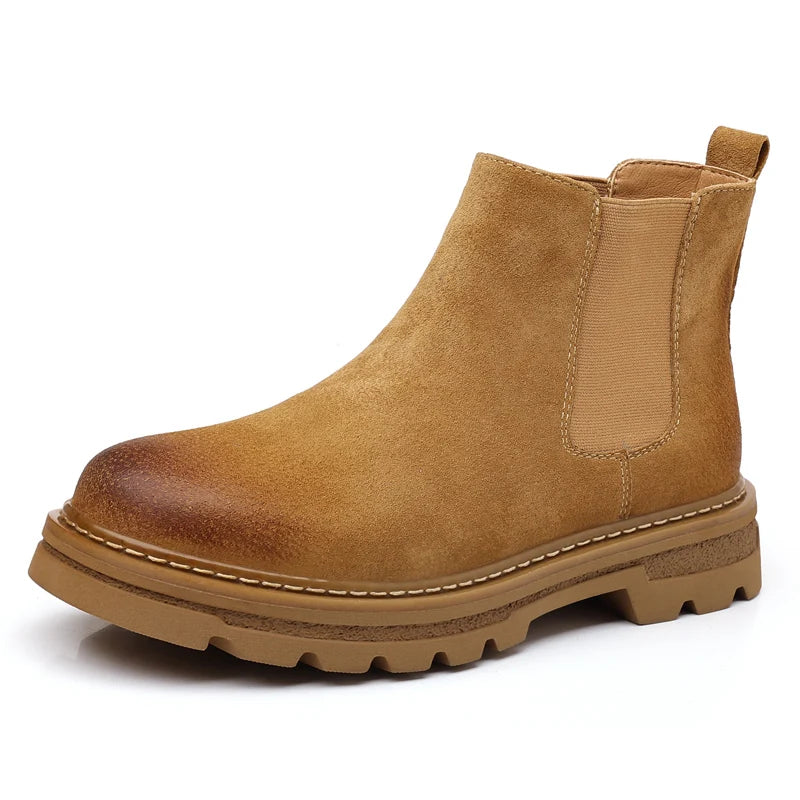 Soft Suede Men's Chelsea Ankle Boots