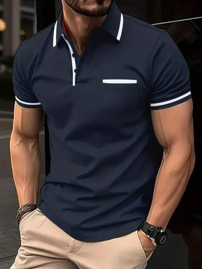 Casual Men's Polo Shirt With Pocket