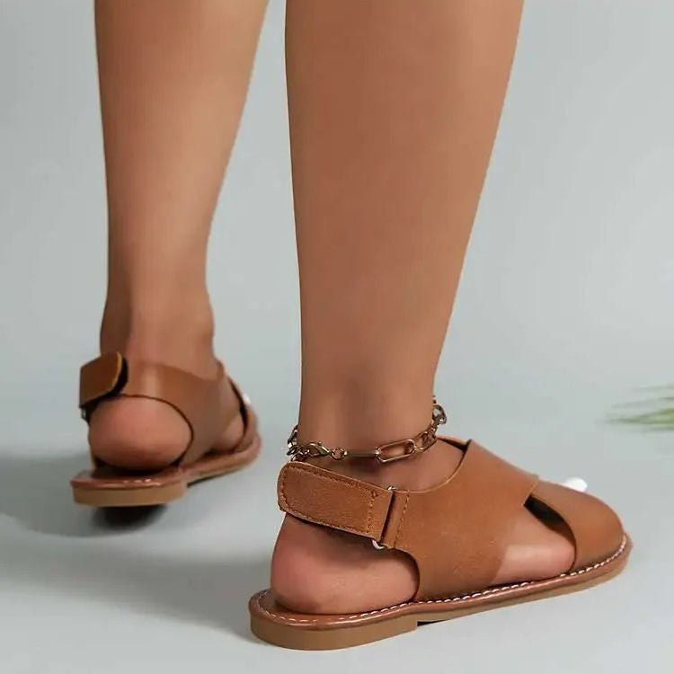 Comfortable Ladies Leather Flip Flops