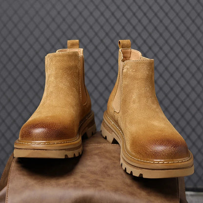 Soft Suede Men's Chelsea Ankle Boots