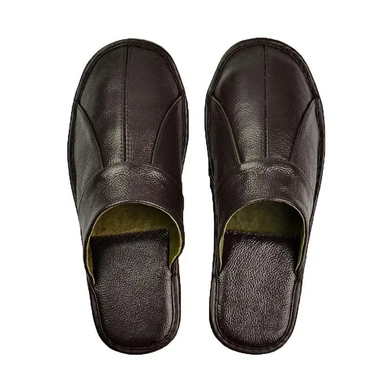 Comfortable Men's Leather Slipper Shoes - Nocini