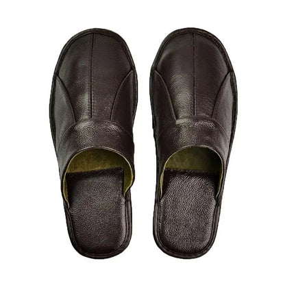 Comfortable Men's Leather Slipper Shoes - Nocini