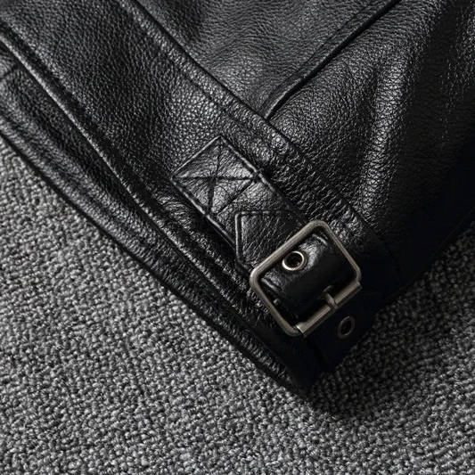 Men's Classic Biker Leather Jacket