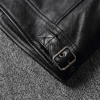 Men's Classic Biker Leather Jacket