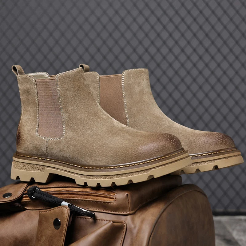 Soft Suede Men's Chelsea Ankle Boots