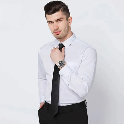 Classic Slim Fit Men's Dress Shirts - Pexav