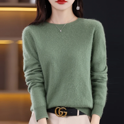 Soft Women's Long Sleeve Wool Sweater - Nocini