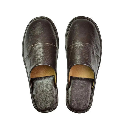 Comfortable Men's Leather Slipper Shoes