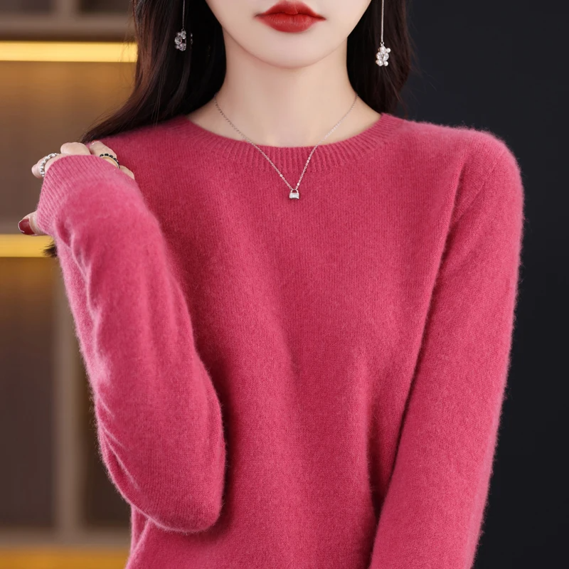 Soft Women's Long Sleeve Wool Sweater