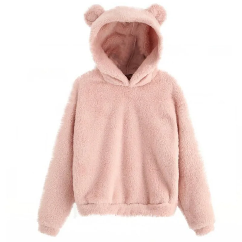 Cozy Women's Fleece Hoodie with Long Sleeves - Nocini
