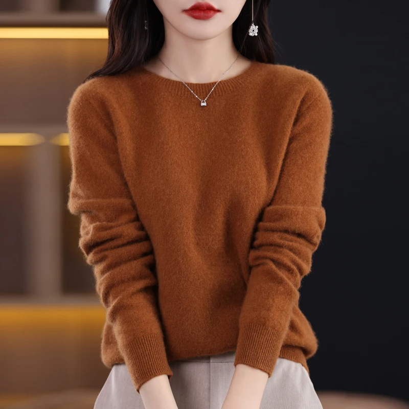 Soft Women's Long Sleeve Wool Sweater