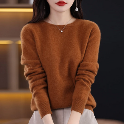 Soft Women's Long Sleeve Wool Sweater