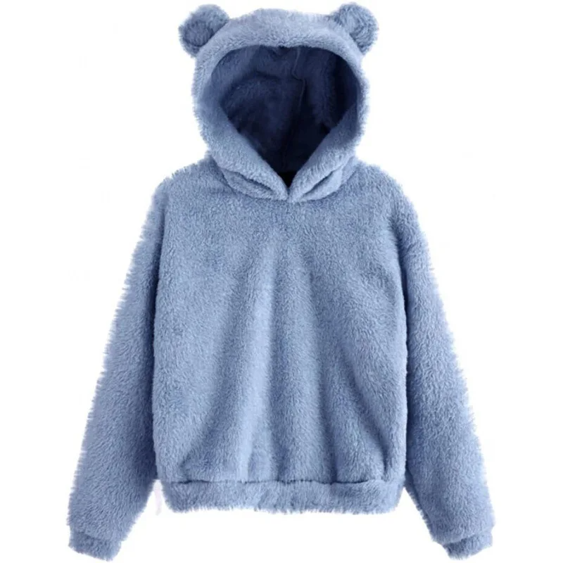 Cozy Women's Fleece Hoodie with Long Sleeves