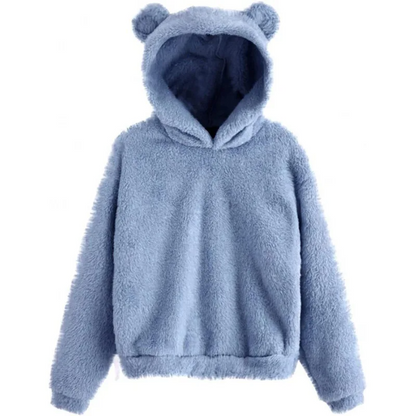 Cozy Women's Fleece Hoodie with Long Sleeves