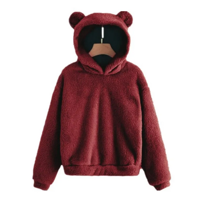 Cozy Women's Fleece Hoodie with Long Sleeves