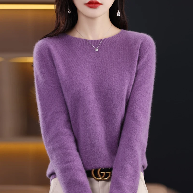 Soft Women's Long Sleeve Wool Sweater