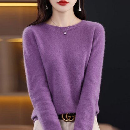 Soft Women's Long Sleeve Wool Sweater