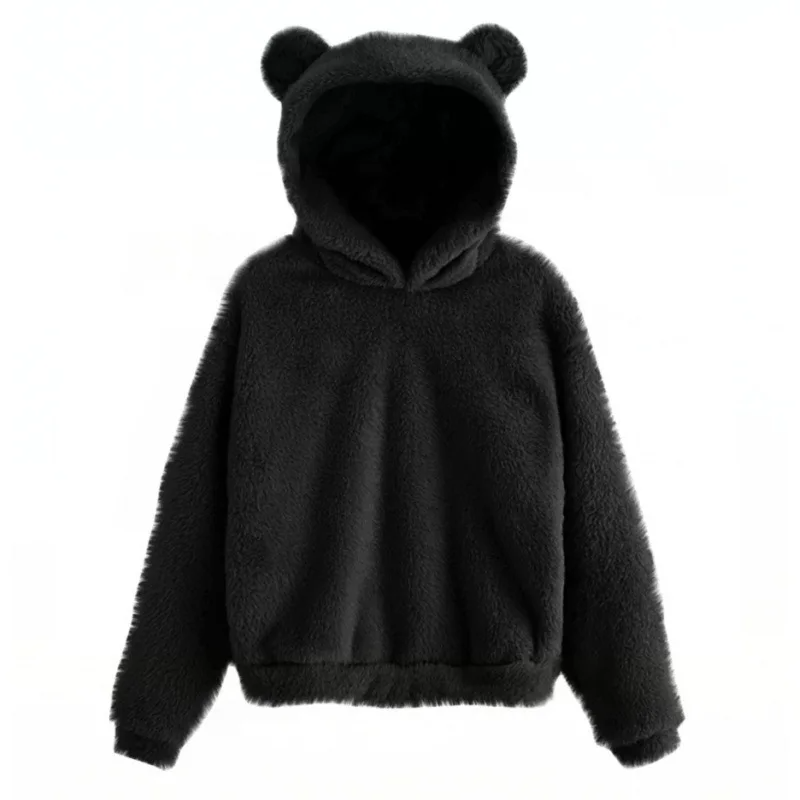 Cozy Women's Fleece Hoodie with Long Sleeves