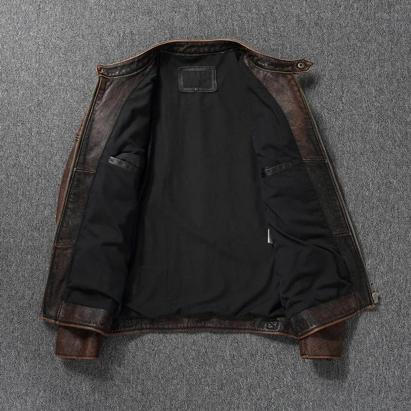Men's Classic Biker Leather Jacket