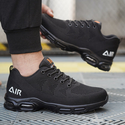 Durable Waterproof Black Work Boots for Safety and Comfort