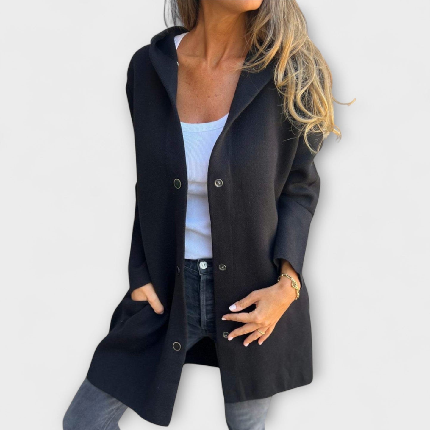 Classic Fit Ladies Hooded Coat