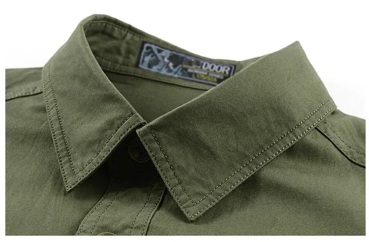 Men's Casual Short Sleeve Work Shirt