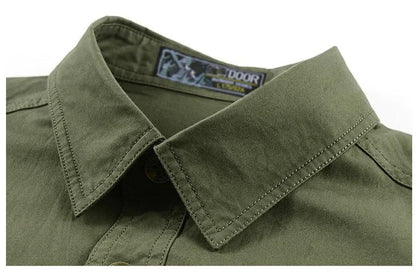Men's Casual Short Sleeve Work Shirt