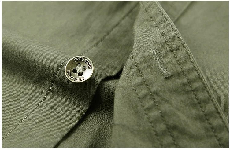 Men's Casual Short Sleeve Work Shirt